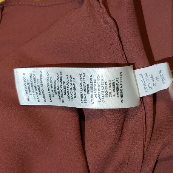 WHBM Convertible Layered Blouse Camisole in Cinnamon / Tank / Shell; Size XXS - Picture 12 of 16